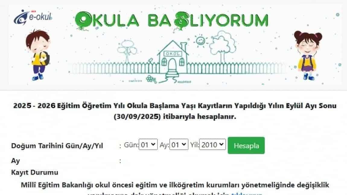 2025-2026 Eğitim Öğretim Yılı Kayıt İşlemleri Bilgilendirme Duyurusu...